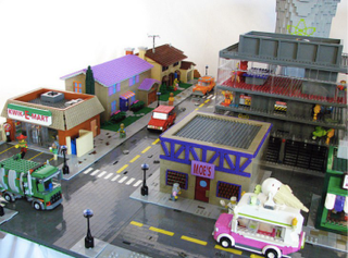 Illustration for article titled The Simpsons' Springfield Made Entirely Out Of Legos!